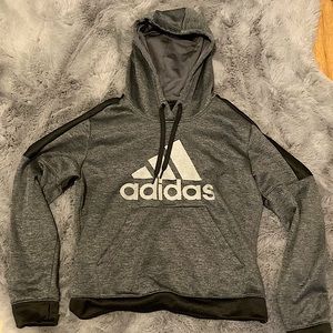 Adidas Grey Hoodie Boys, size M